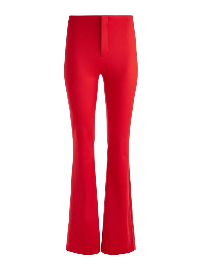 Pants Women Alice Olivia Yuki Trouser Bright Ruby