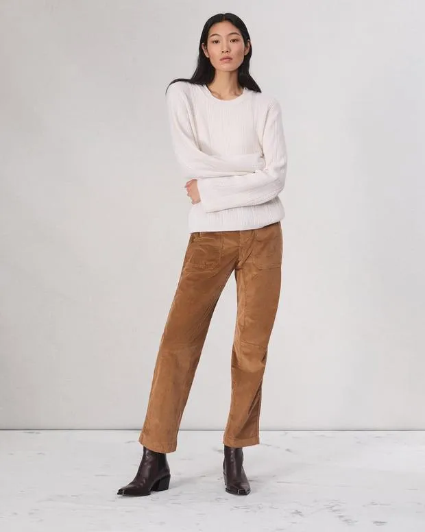 Pants Women Rag and Bone Leyton Corduroy Pant Chestnut