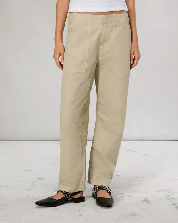 Pants Women Rag and Bone Leyton Cotton Pant Khaki