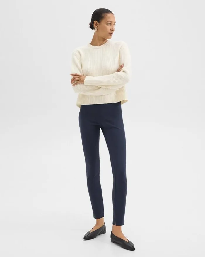 Pants Women Theory Skinny Legging In Scuba Nocturne Navy Pants Women Theory Skinny Legging In Scuba Nocturne Navy