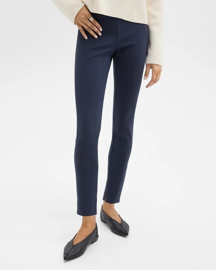 Pants Women Theory Skinny Legging In Scuba Nocturne Navy Pants Women Theory Skinny Legging In Scuba Nocturne Navy