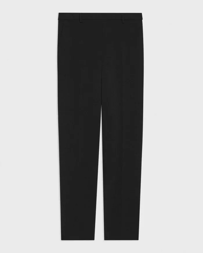 Pants Women Theory Treeca Full Length Pant In Admiral Crepe Black