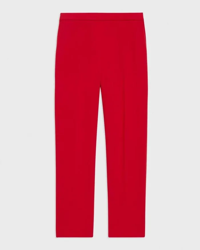 Pants Women Theory Treeca PullOn Pant In Admiral Crepe Geranium