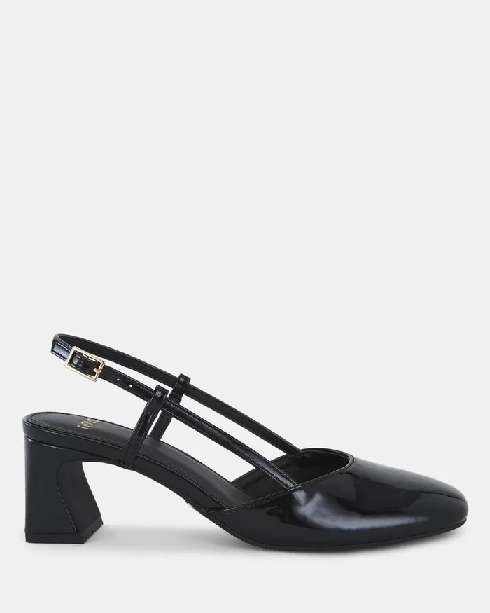 Party IYLA Black Patent Pumps 8211 NOVO Shoes Women
