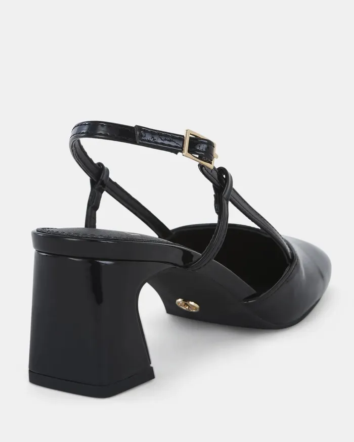 Party IYLA Black Patent Pumps 8211 NOVO Shoes Women