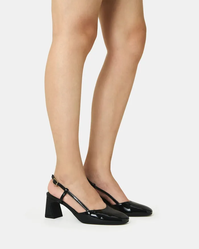 Party IYLA Black Patent Pumps 8211 NOVO Shoes Women
