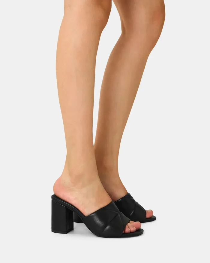 Party NOVO Shoes Women FINNICK BLACK Block Heels