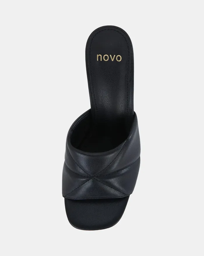 Party NOVO Shoes Women FINNICK BLACK Block Heels