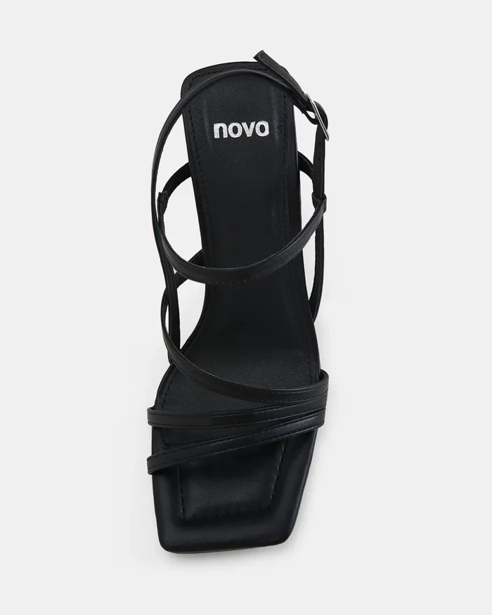 Party NOVO Shoes Women MAITAI BLACK Open Toe Heels