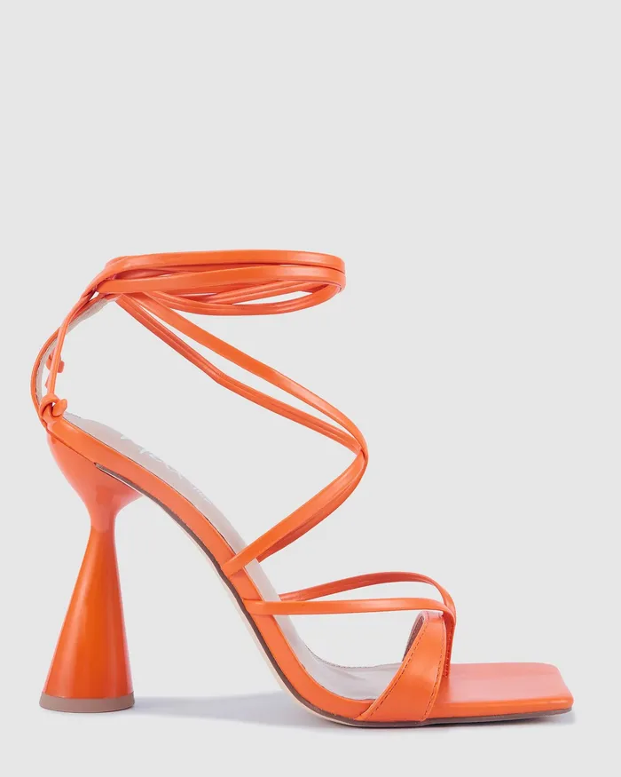 Party NOVO Shoes Women ZANCY PAPAYA Triangular Heels