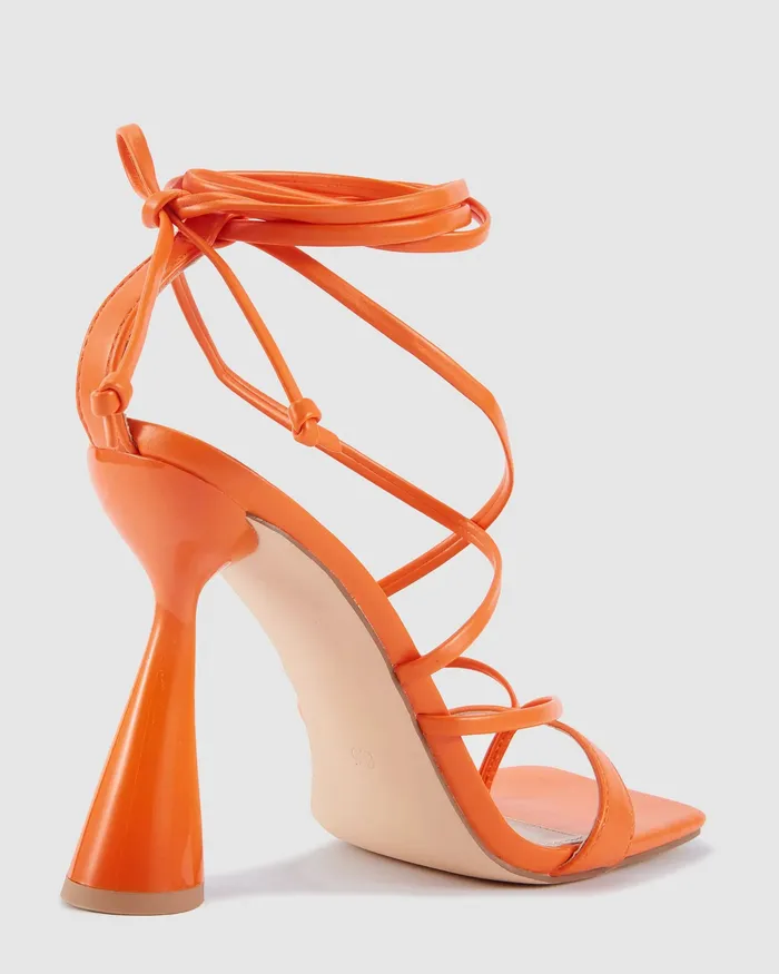 Party NOVO Shoes Women ZANCY PAPAYA Triangular Heels