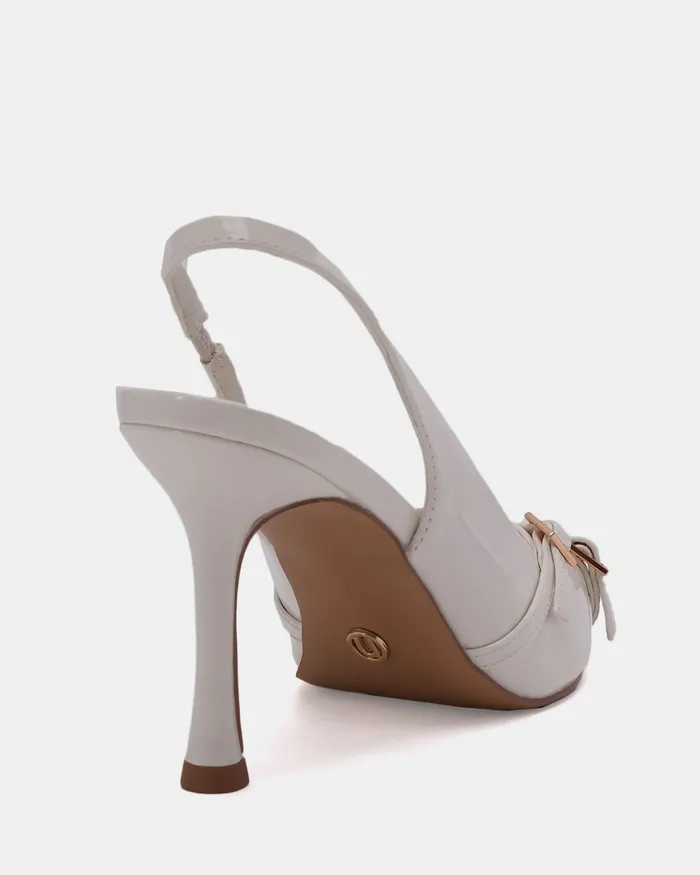 Party Women IGGI White Patent Pumps NOVO Shoes