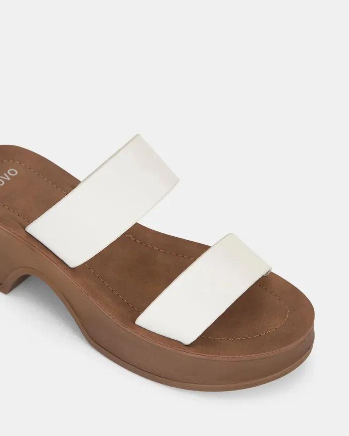 Party Women UGENTO WHITE Strappy Sandals NOVO Shoes