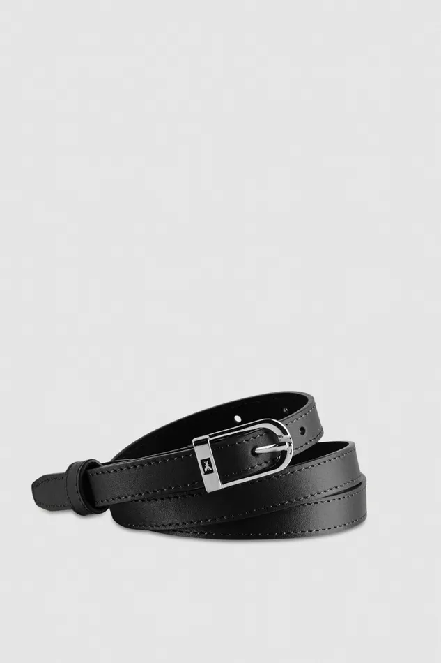 Patrizia Pepe Belts LowWaist Smooth Leather Belt Black 8211 Women