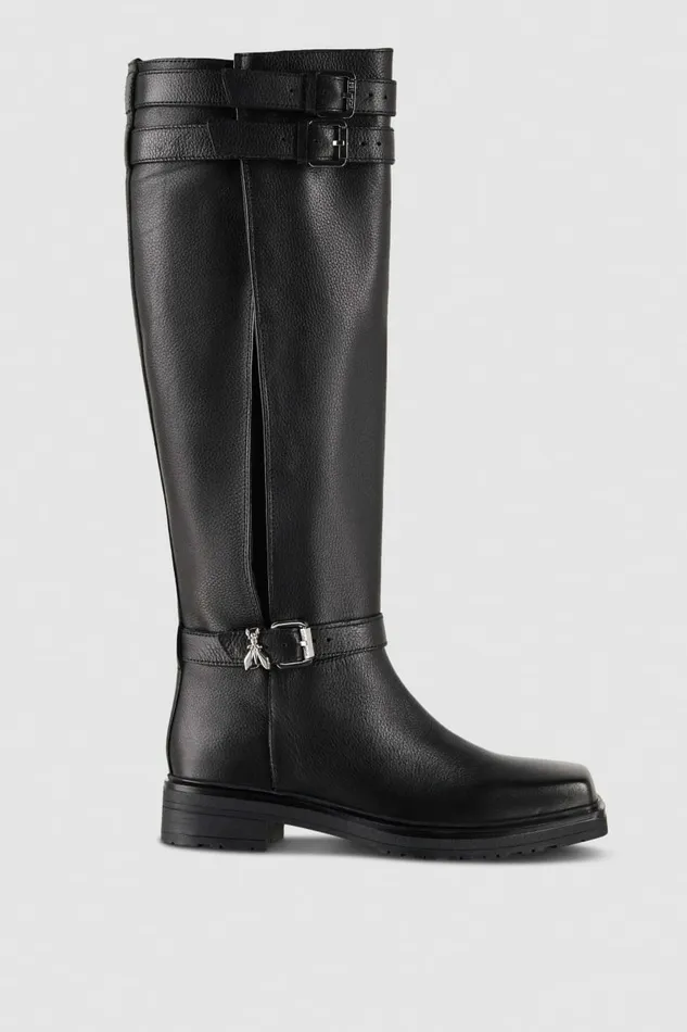 Patrizia Pepe Boots Leather Biker Boots Black 8211 Women