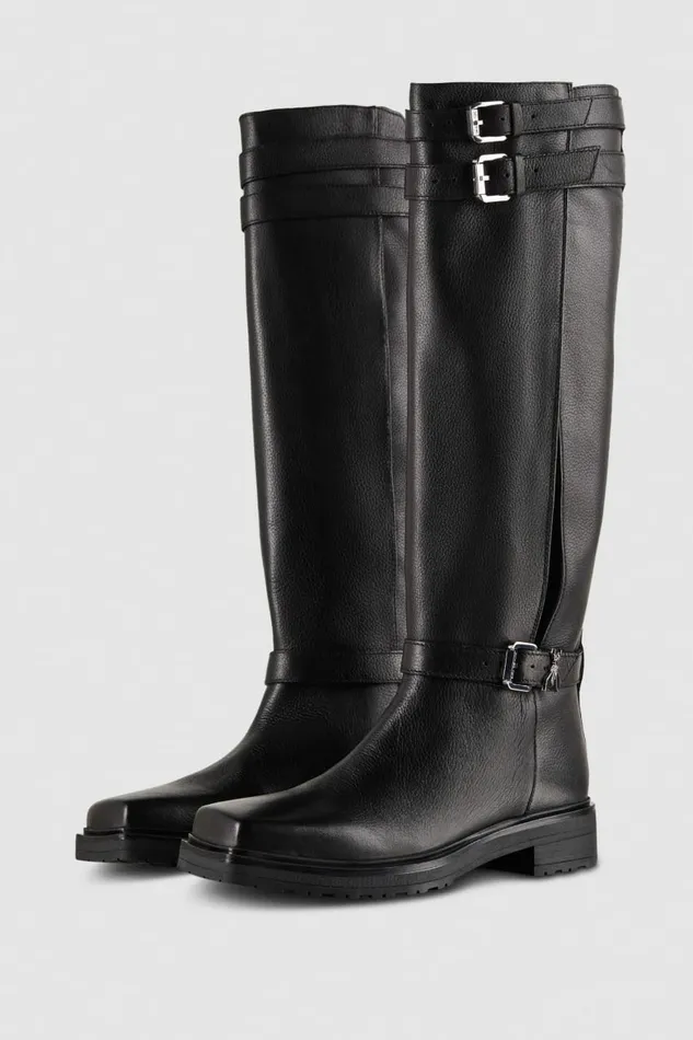 Patrizia Pepe Boots Leather Biker Boots Black 8211 Women
