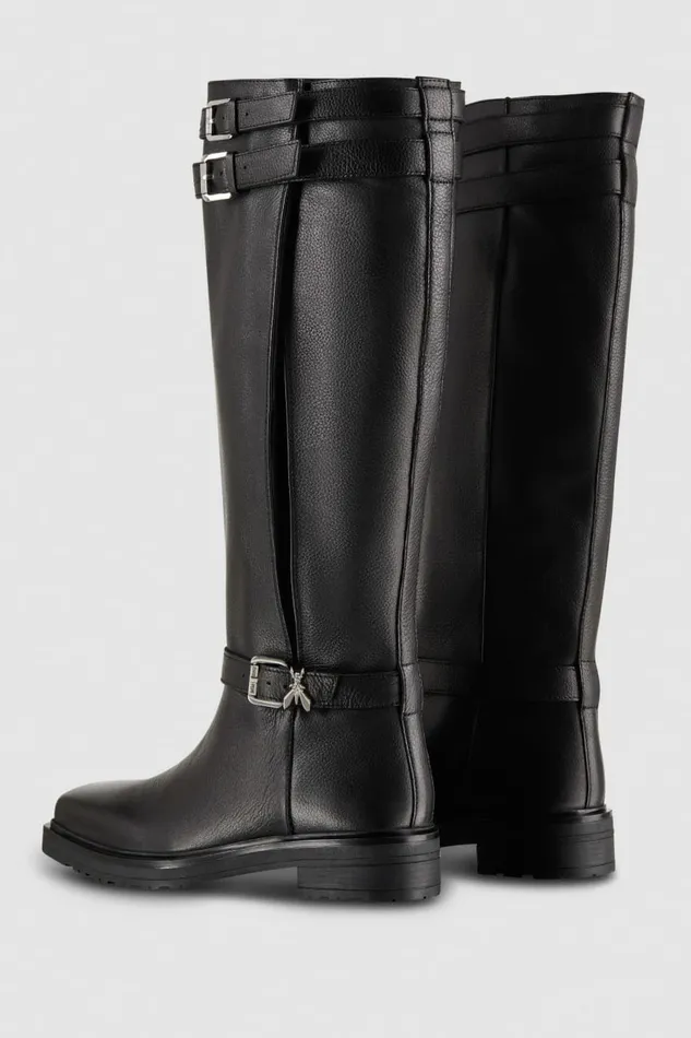 Patrizia Pepe Boots Leather Biker Boots Black 8211 Women