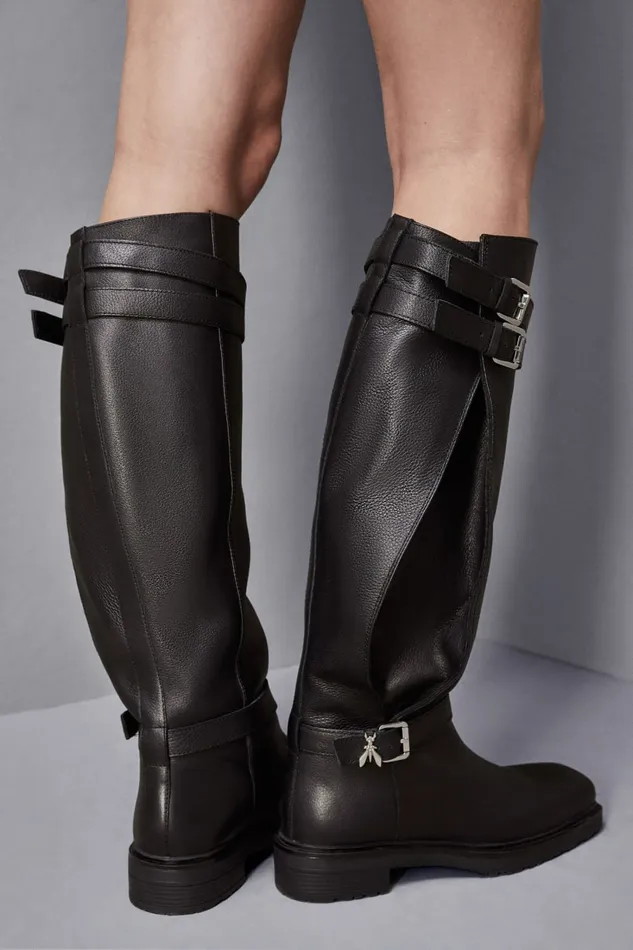 Patrizia Pepe Boots Leather Biker Boots Black 8211 Women