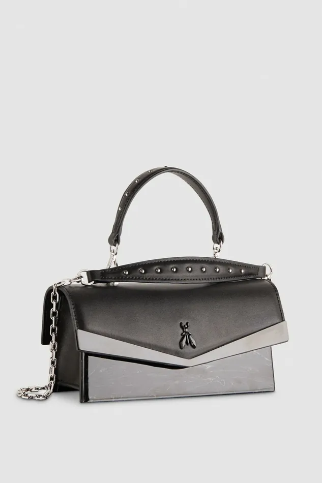 Patrizia Pepe Crossbodys Fly Bamby Shoulder Bag With Chain Black 8211 Women