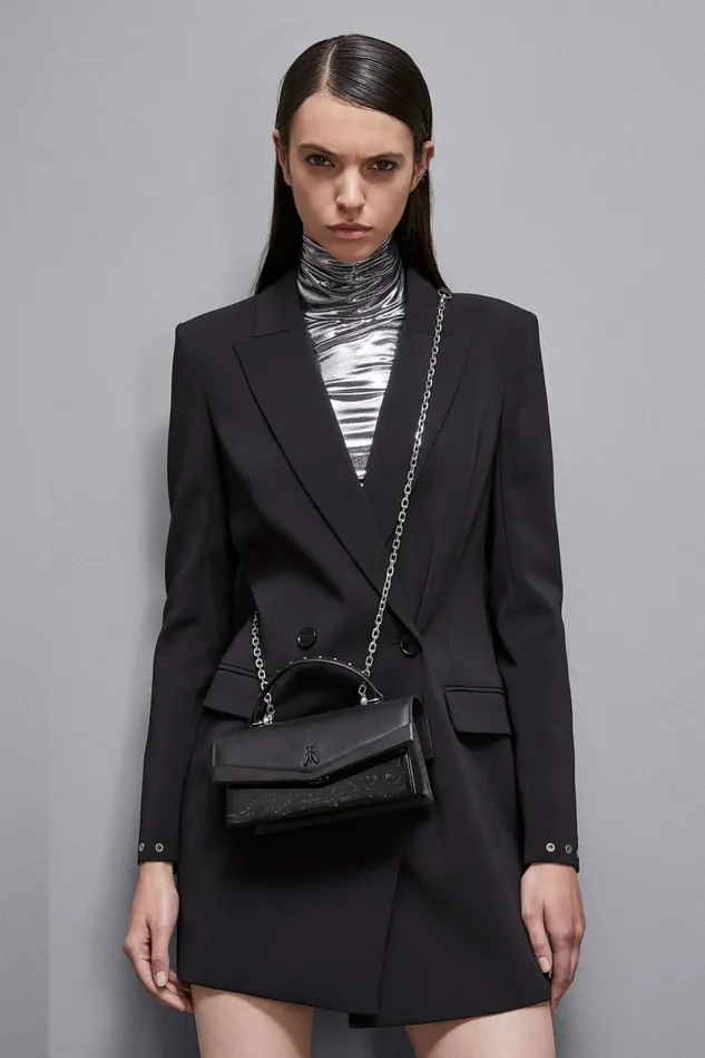 Patrizia Pepe Crossbodys Fly Bamby Shoulder Bag With Chain Black 8211 Women