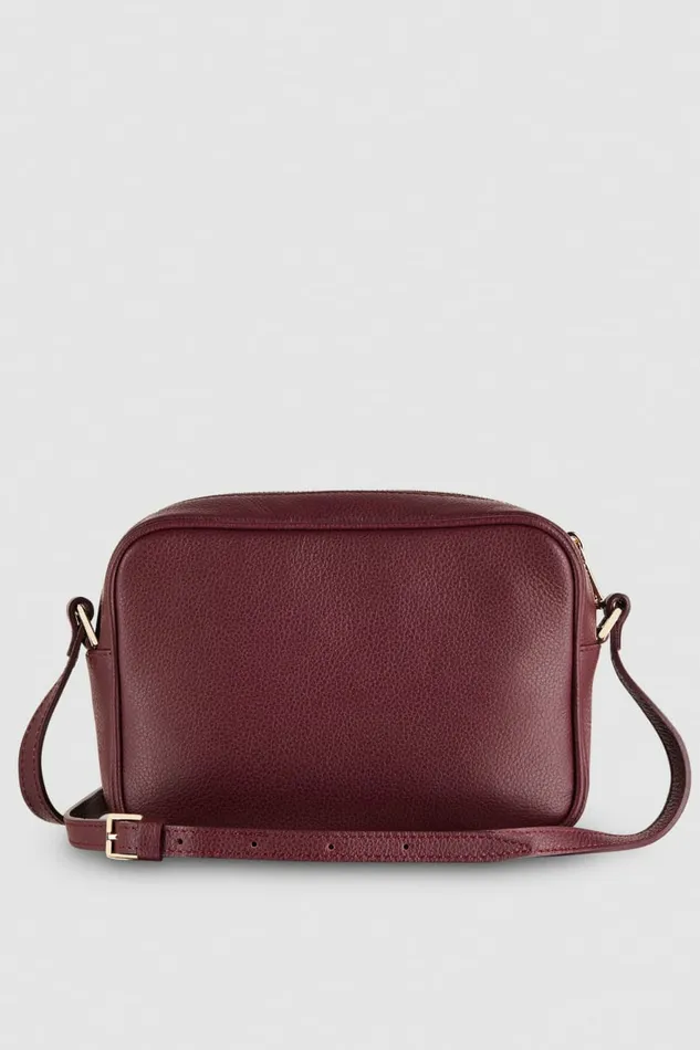Patrizia Pepe Crossbodys Leather Camera Bag With Inside Pocket Purple 8211 Women