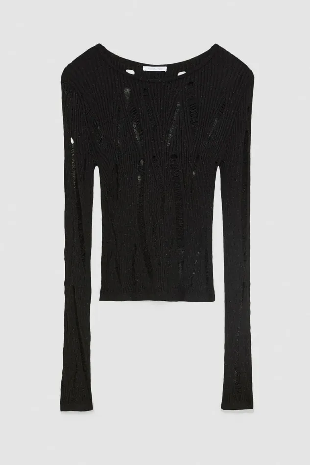 Patrizia Pepe Knitwear Essential LongSleeved Sweater Black 8211 Women