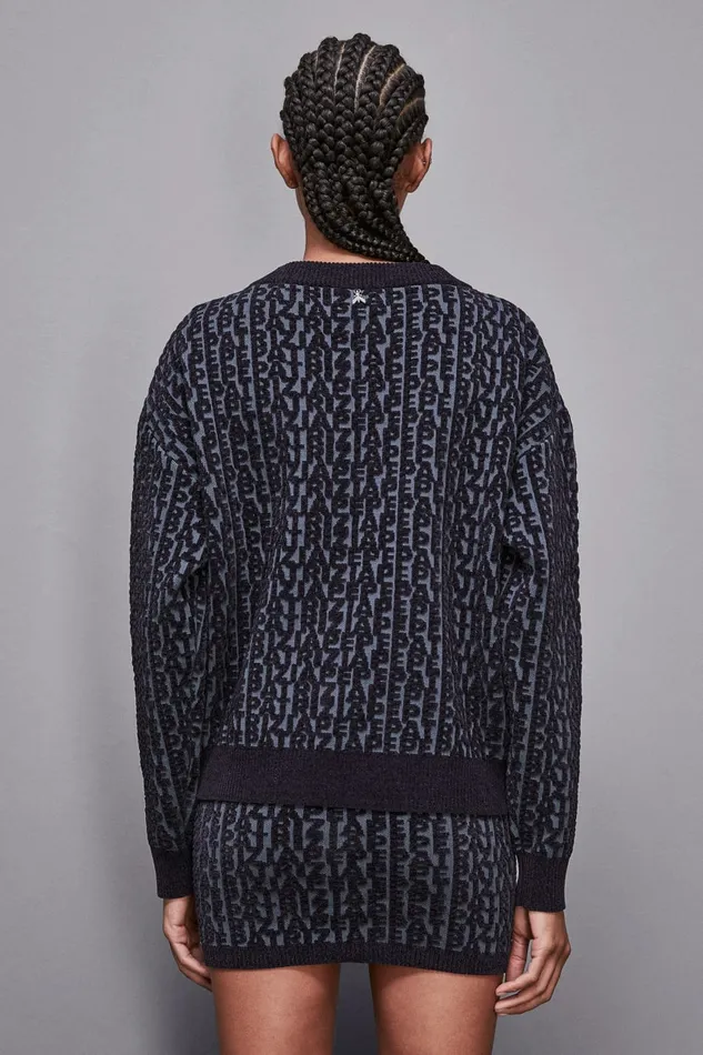Patrizia Pepe Knitwear Soft Polyester Sweater Blue 8211 Women