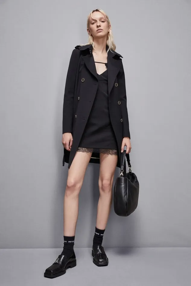 Patrizia Pepe Outerwear Trench Black 8211 Women