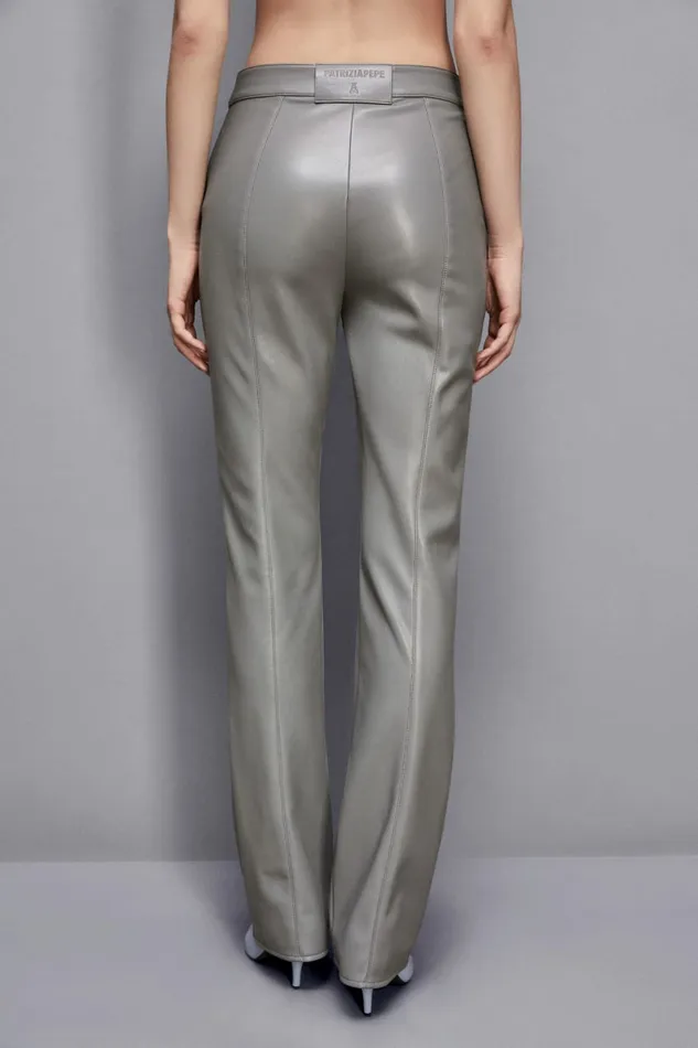 Patrizia Pepe Pants and Jeans Zippered Slim Pants Grey 8211 Women