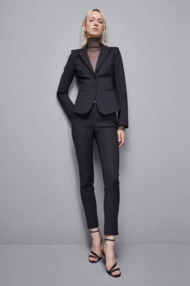 Patrizia Pepe Tailleur Slim Pants Black 8211 Women