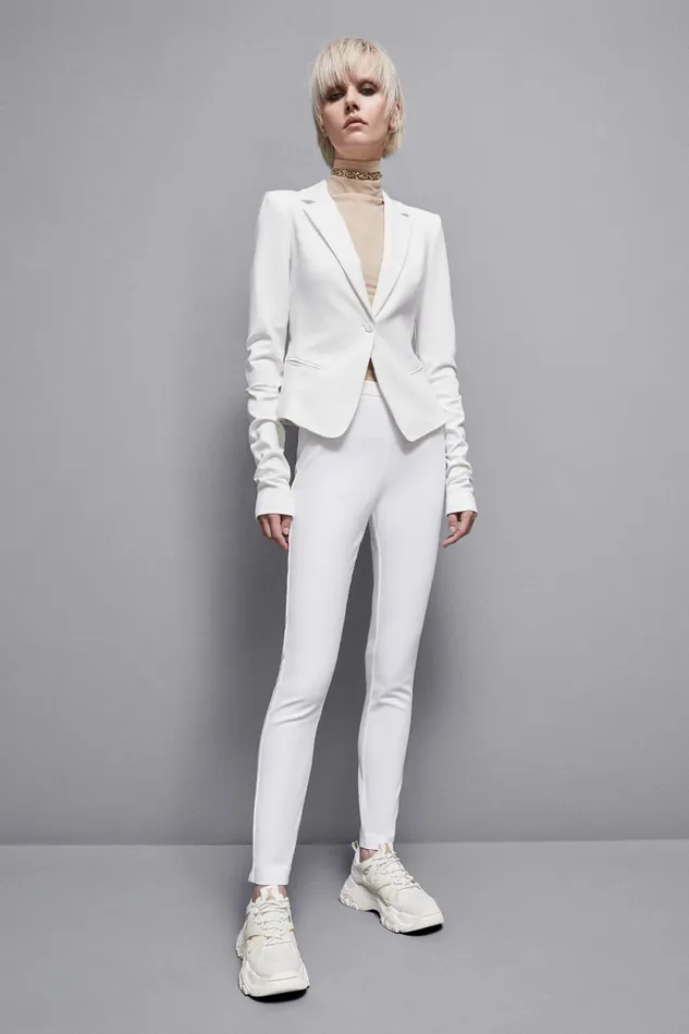 Patrizia Pepe Tailleur Slim Pants White 8211 Women