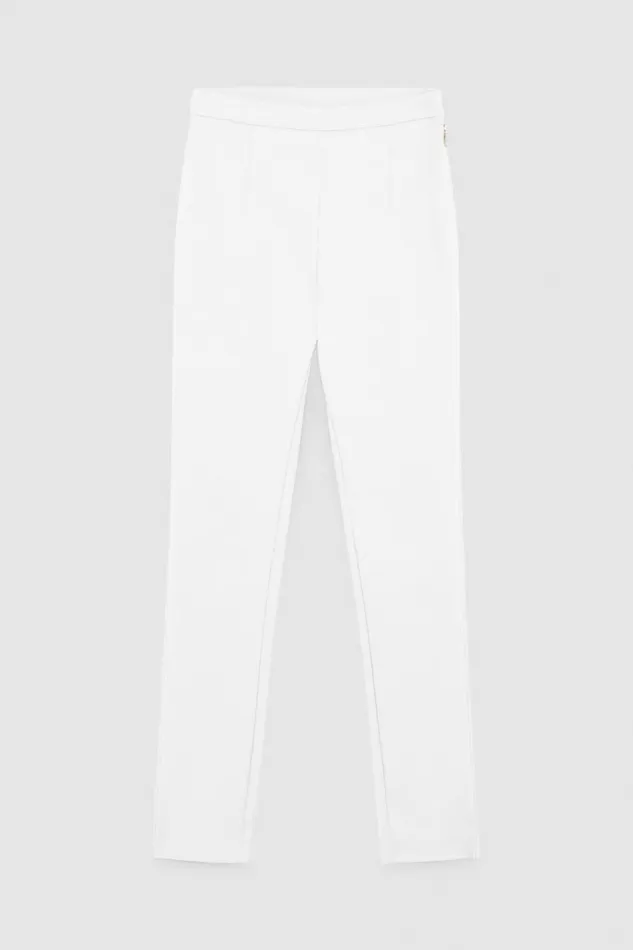 Patrizia Pepe Tailleur Slim Pants White 8211 Women