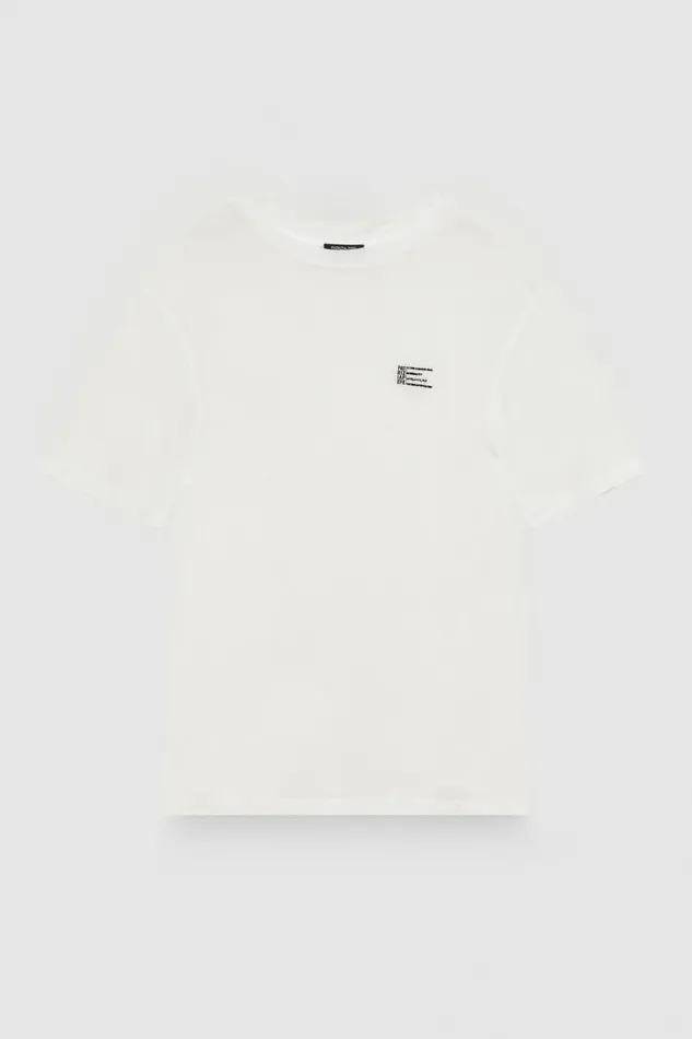 Patrizia Pepe Tops and Shirts Short Sleeve Jersey TShirt White 8211 Men