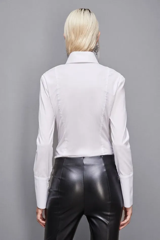 Patrizia Pepe Tops LongSleeved Shirt White 8211 Women