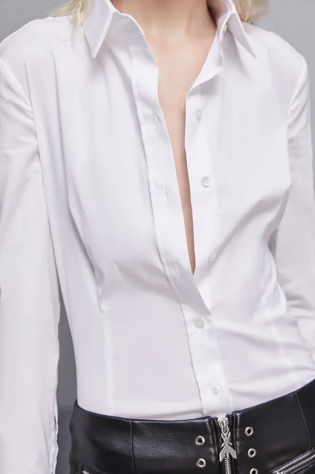 Patrizia Pepe Tops LongSleeved Shirt White 8211 Women