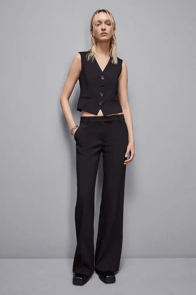 Patrizia Pepe Tops Stretch Twill Vest Black 8211 Women
