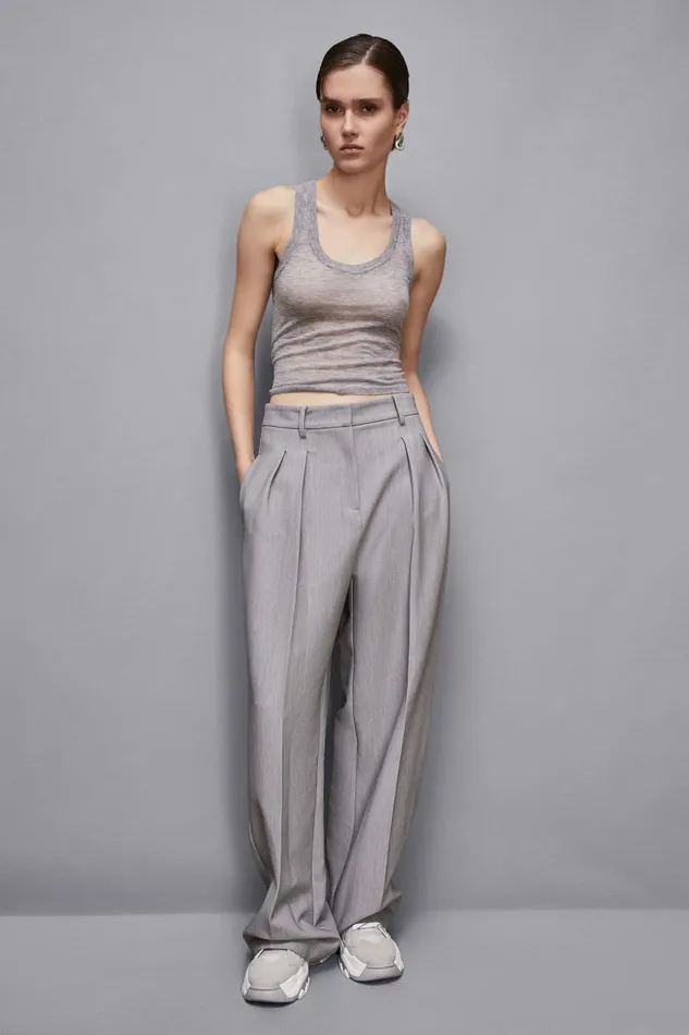 Patrizia Pepe Tops Super Light Tank Top Grey 8211 Women