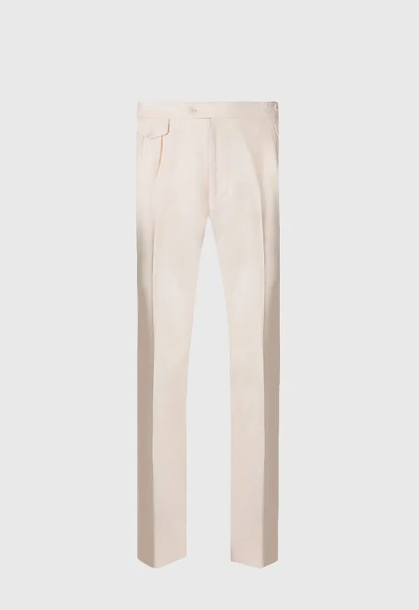 Paulstuart Pants Mens Linen Washed Pleated Front Trouser Sand