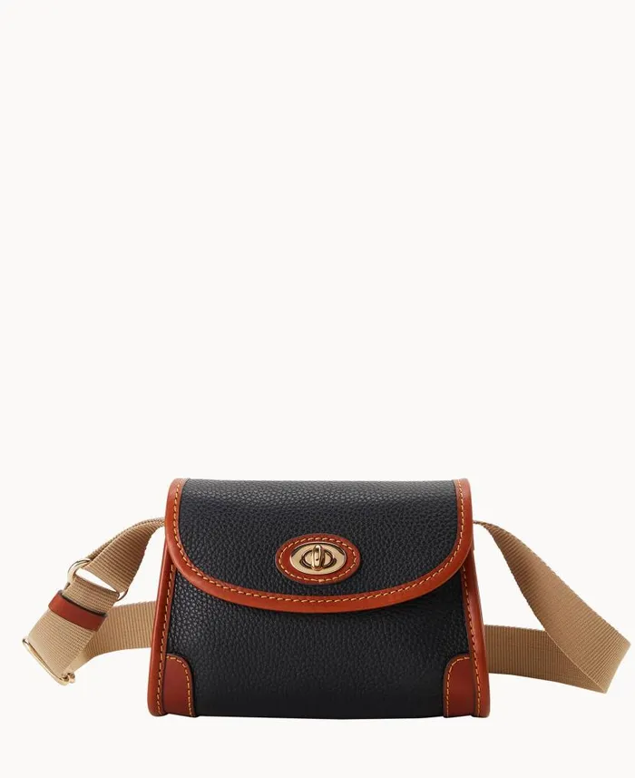 Pebble Grain 18 Crossbody Black Woman Dooney and Bourke Crossbodies