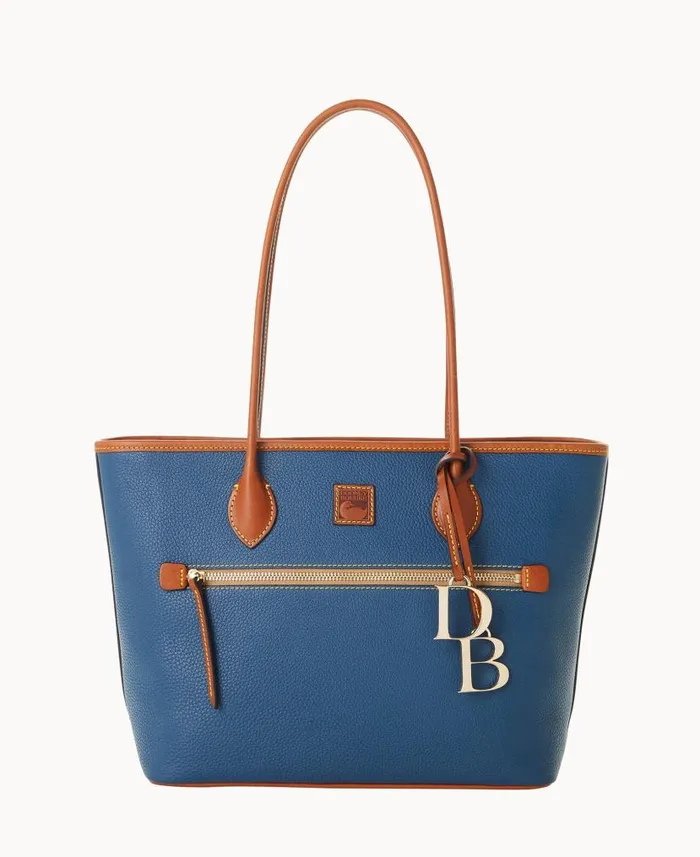 Pebble Grain Tote Jeans Woman Dooney and Bourke Totes