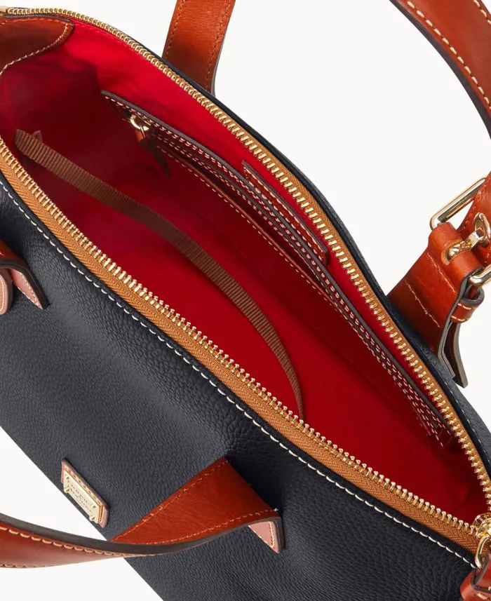 Pebble Grain Trina Satchel Black Woman Dooney and Bourke Satchels Pebble Grain Trina Satchel Black Woman Dooney and Bourke Satchels