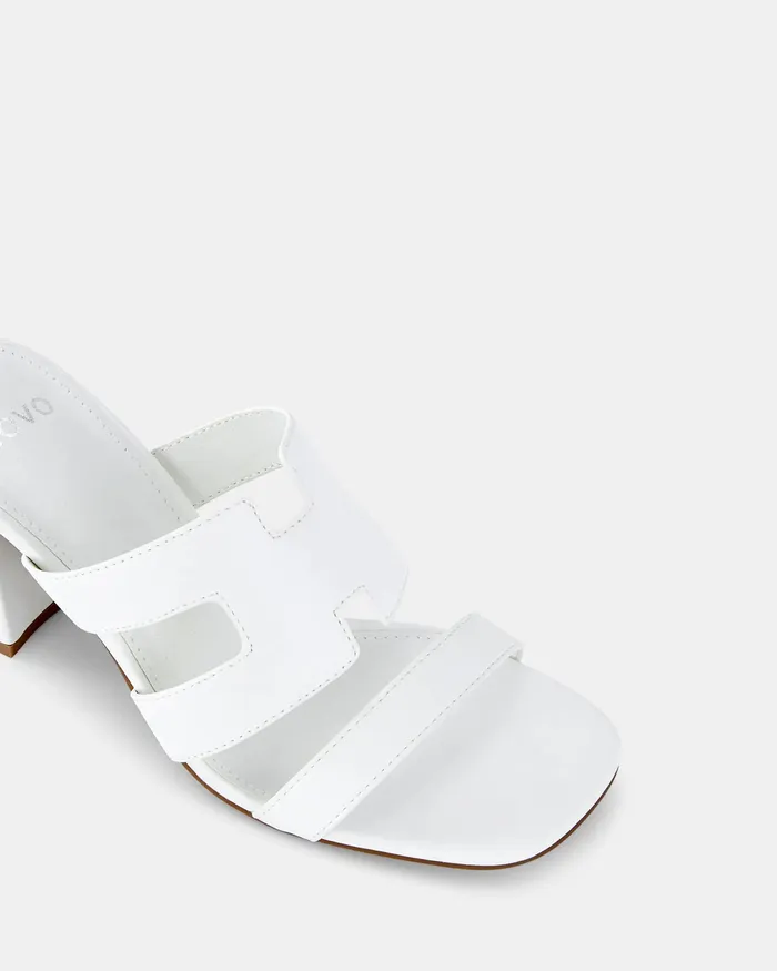 Peep Toes NOVO Shoes Women FREDDY WHITE Open Toe Heels