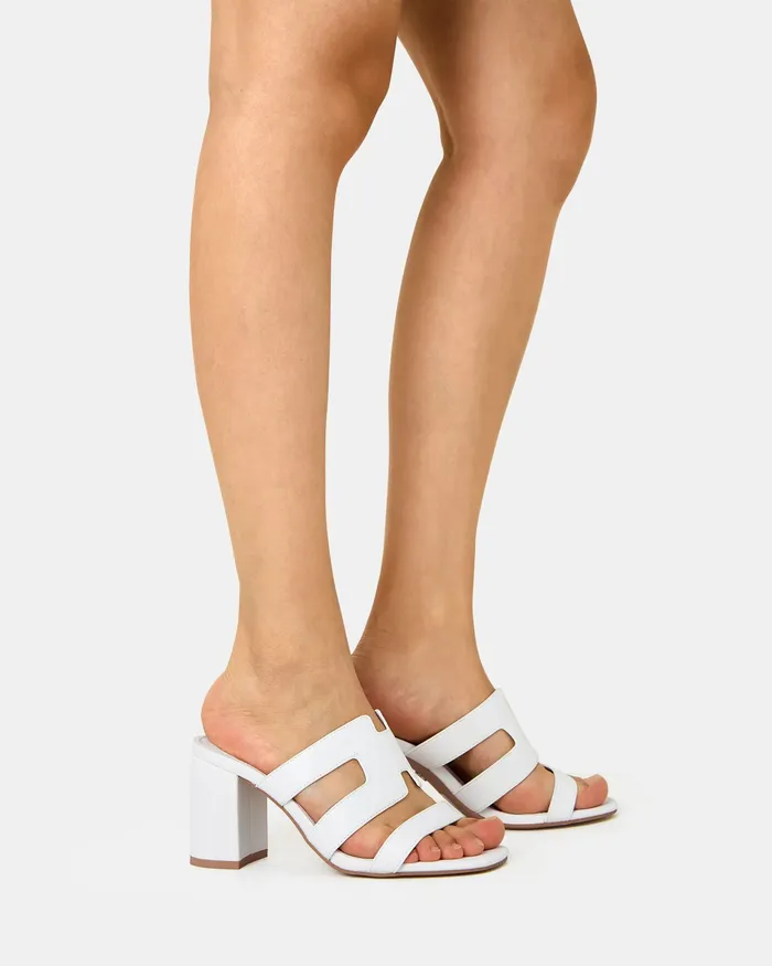 Peep Toes NOVO Shoes Women FREDDY WHITE Open Toe Heels