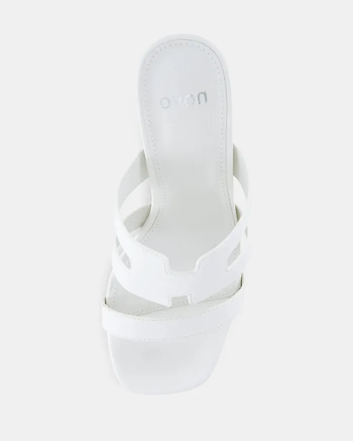 Peep Toes NOVO Shoes Women FREDDY WHITE Open Toe Heels