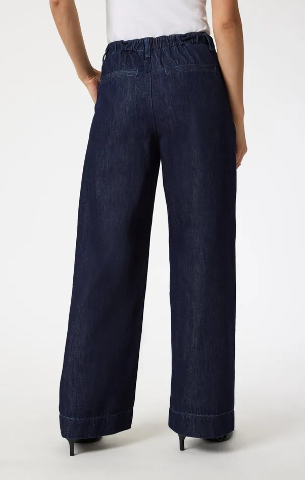 Pera Pleated Wide Leg In Rinse Denim Women Mavi Jeans Denim Pera Pleated Wide Leg In Rinse Denim Women Mavi Jeans Denim