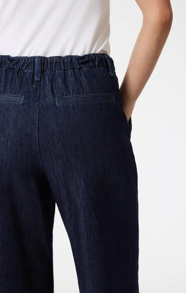Pera Pleated Wide Leg In Rinse Denim Women Mavi Jeans Denim Pera Pleated Wide Leg In Rinse Denim Women Mavi Jeans Denim