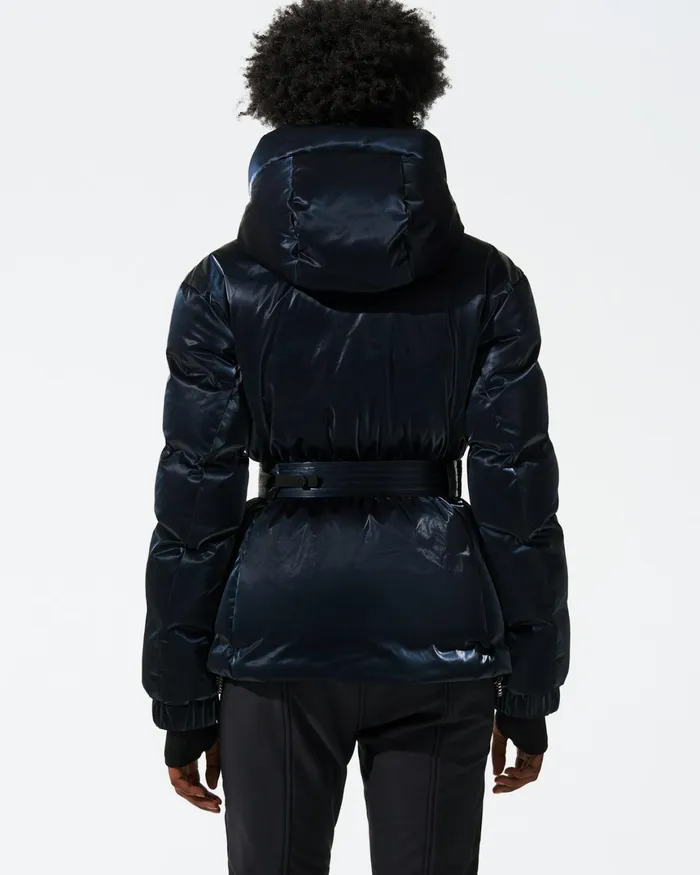 Perfect Moment Candice Down Parka Jacket Blue Liquid Women Ski Jackets
