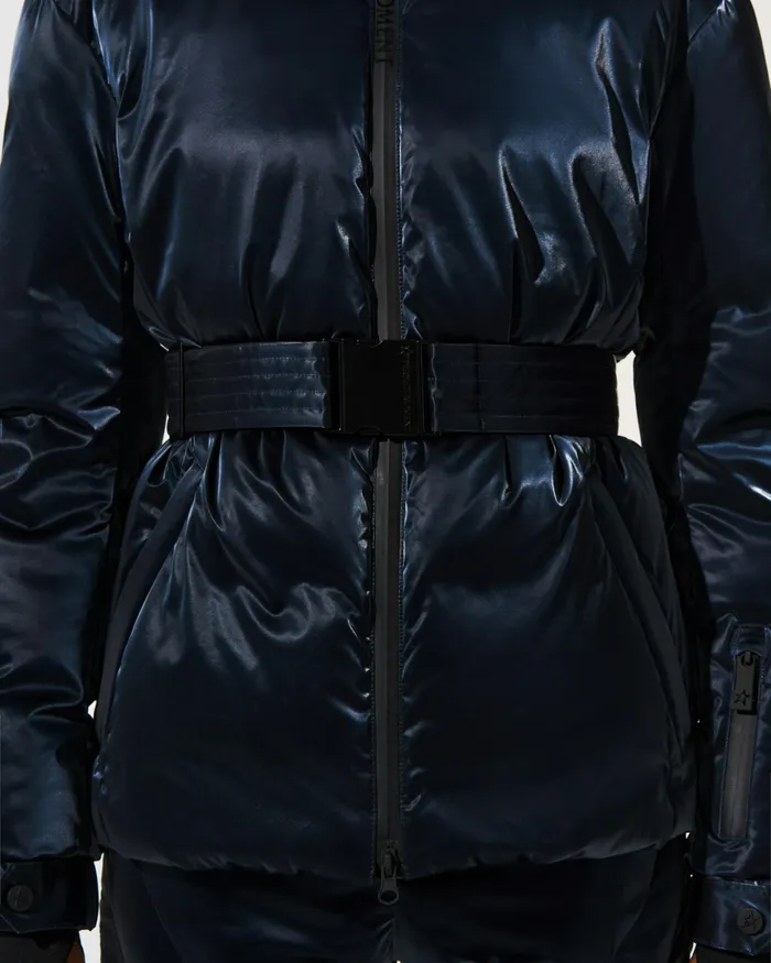 Perfect Moment Candice Down Parka Jacket Blue Liquid Women Ski Jackets