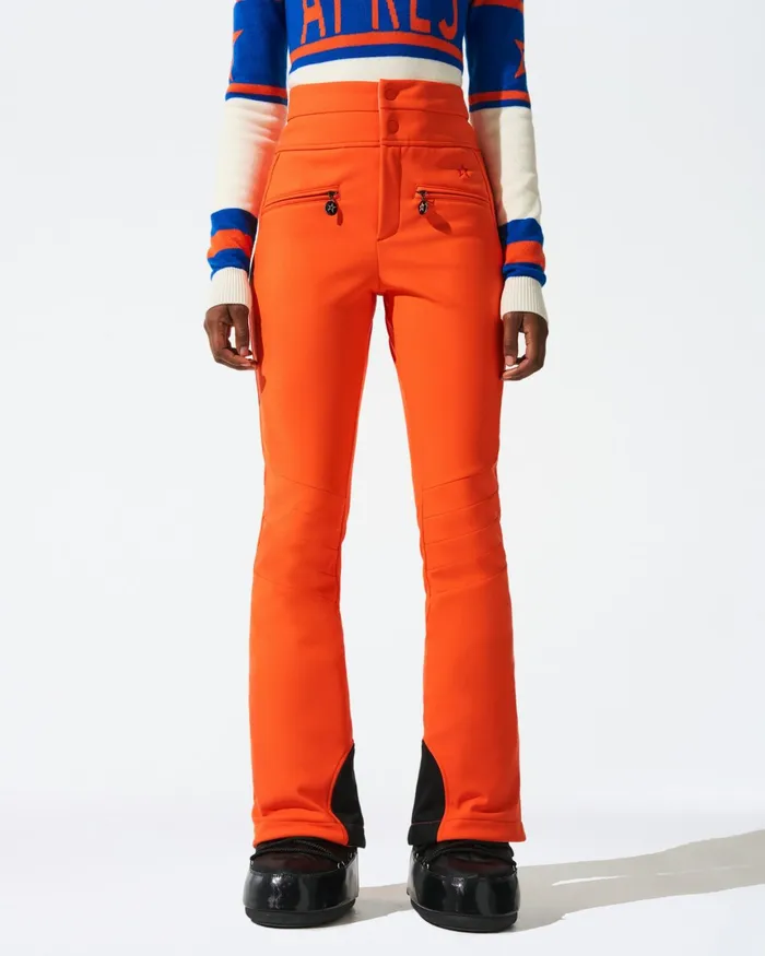 Perfect Moment HighWaist Aurora Flare Ski Pant Orange Women Pants