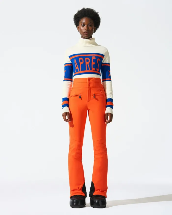 Perfect Moment HighWaist Aurora Flare Ski Pant Orange Women Pants